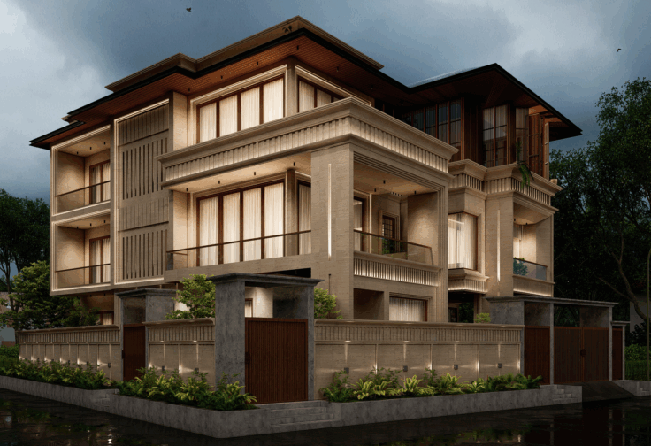 01__CORNER ELEVATION_NIGHT